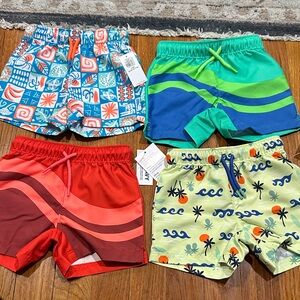 Old Navy Boys' Swim Trunks - Blue, Green, Red, Yellow Mix
